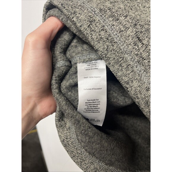 Eddie Bauer Sweater Men’s Medium Gray 1/4 Zip Pullover - Picture 3 of 4